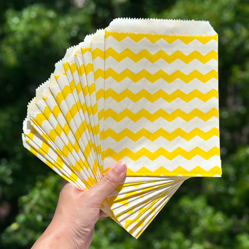Event & Party Supply Photos - 25pcs Royal Blue Striped Kraft Paper