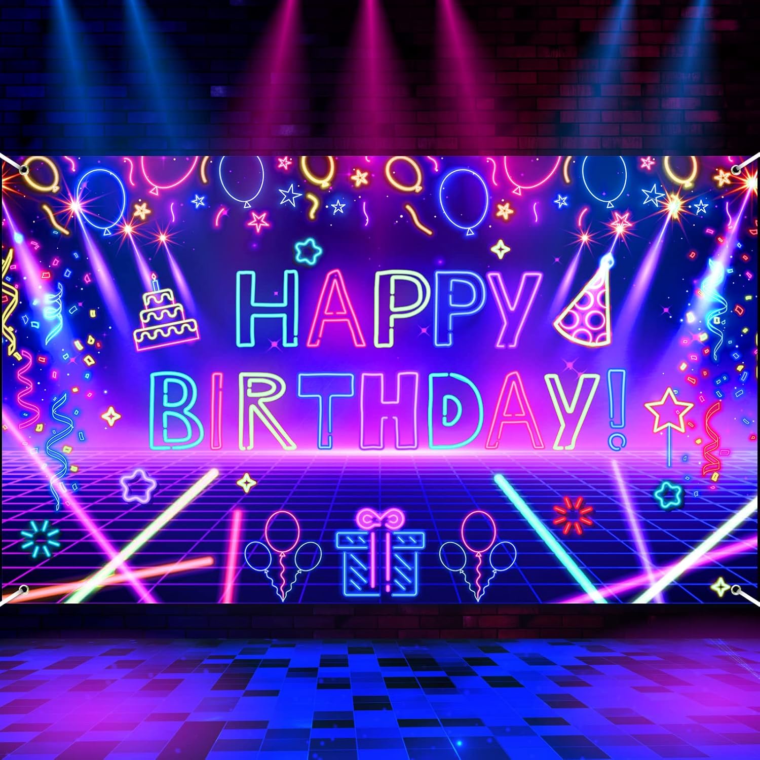 Photography Backdrop Glow Neon – Let'S Party Event Supply recenzja i cena