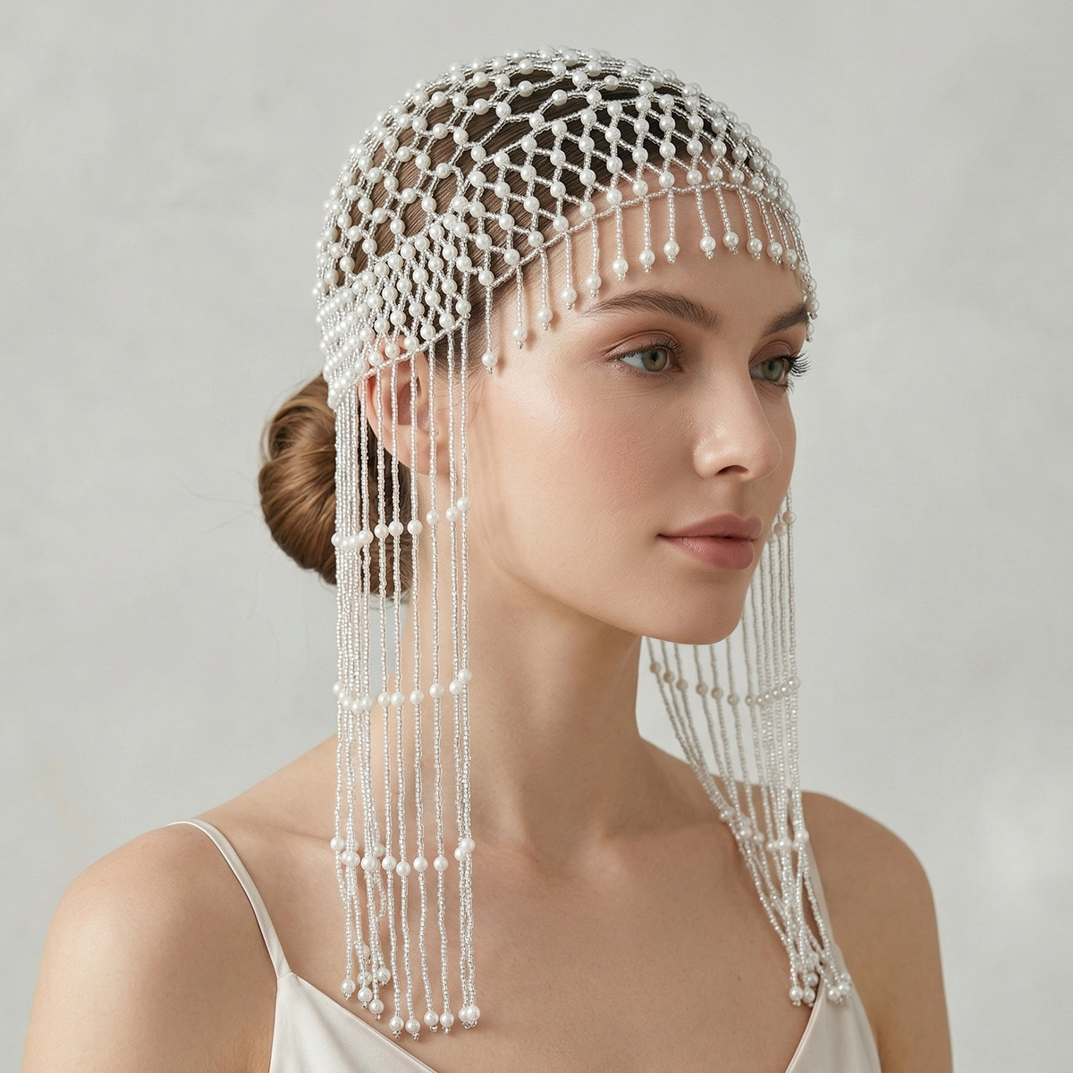 Luxury Pearls Beaded Headwrap  – Event Suppliers recenzja i cena
