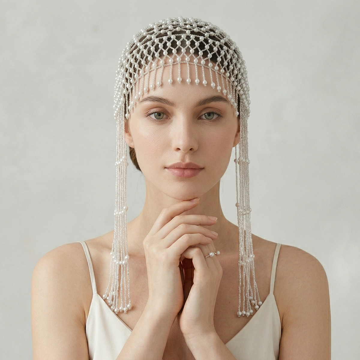 Luxury Pearls Beaded Headwrap  – Event Suppliers recenzja i cena
