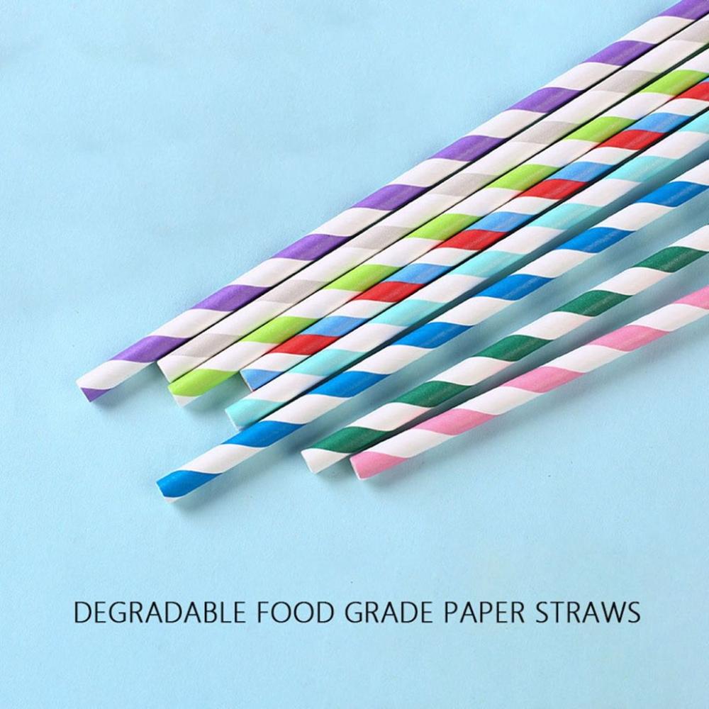 Colorful Stripe Pattern for We – Paper Straw Color recenzja i cena