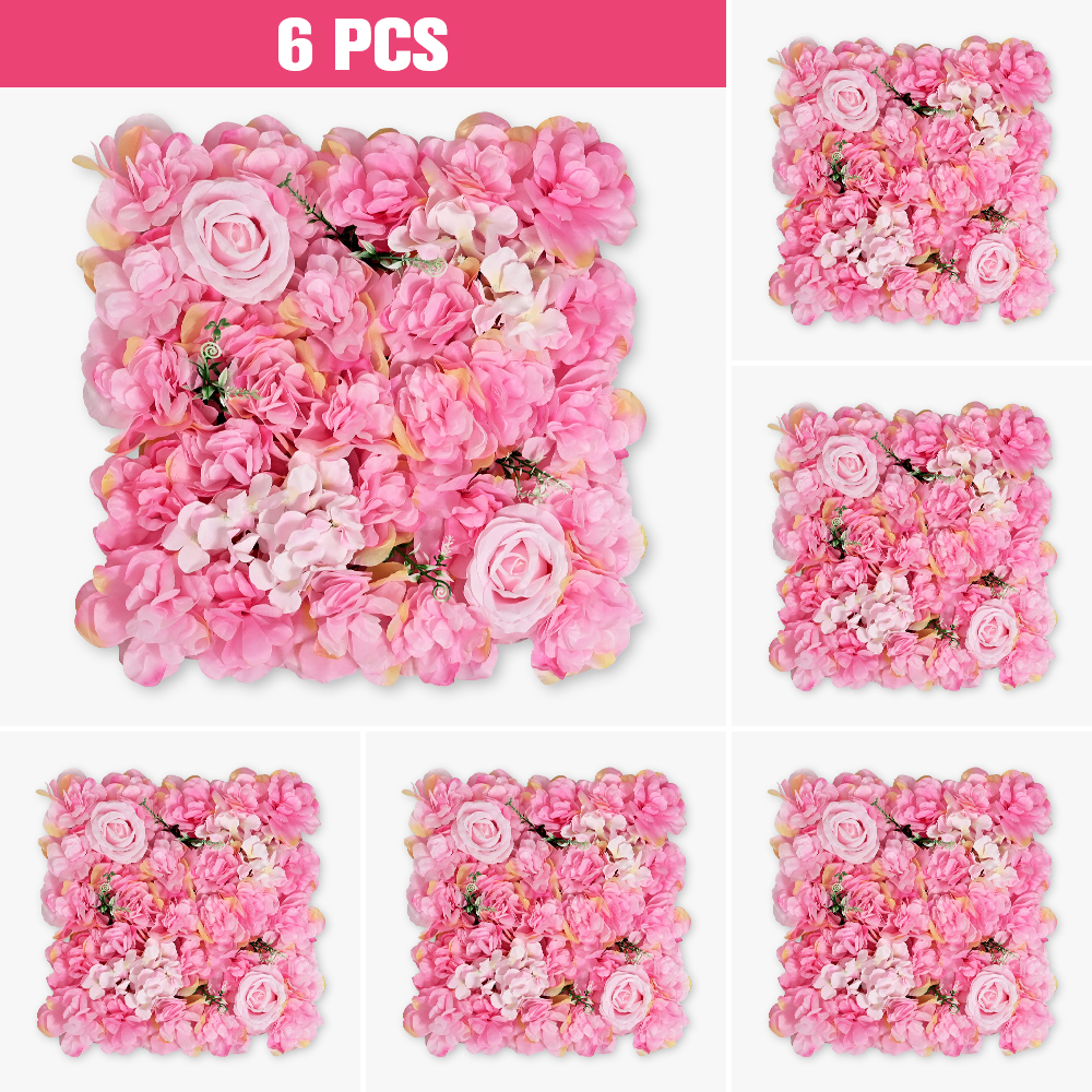 6PCS Artificial Flowers Wall P – Flower Wall Panel recenzja i cena