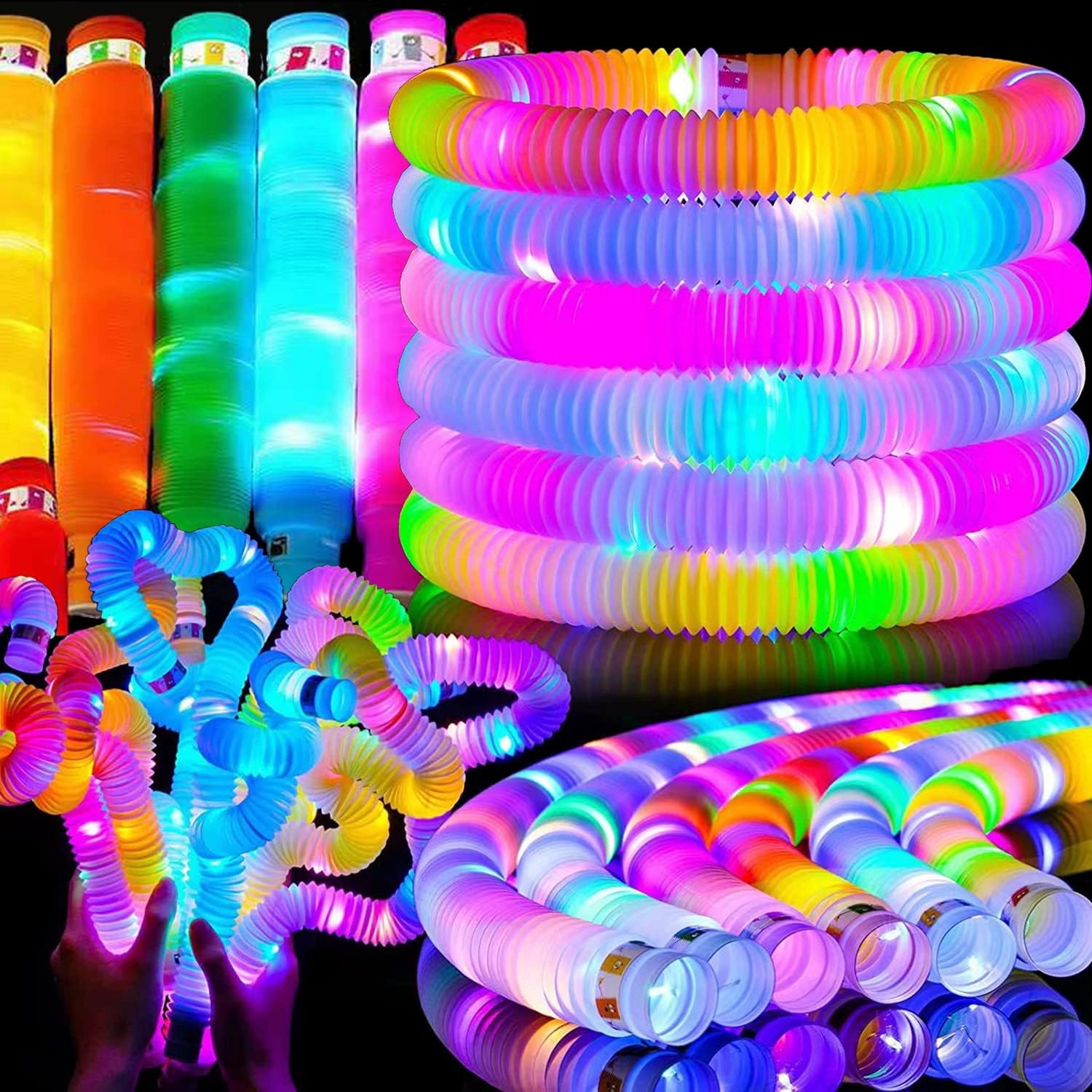 2/6/12 pcs LED Flash Pop Tubes – Cotton Candy Cone recenzja i cena