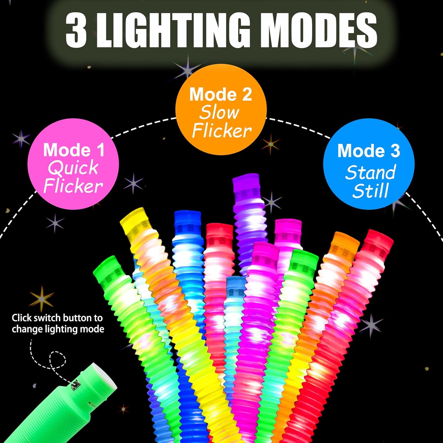 2/6/12 pcs LED Flash Pop Tubes – Cotton Candy Cone recenzja i cena