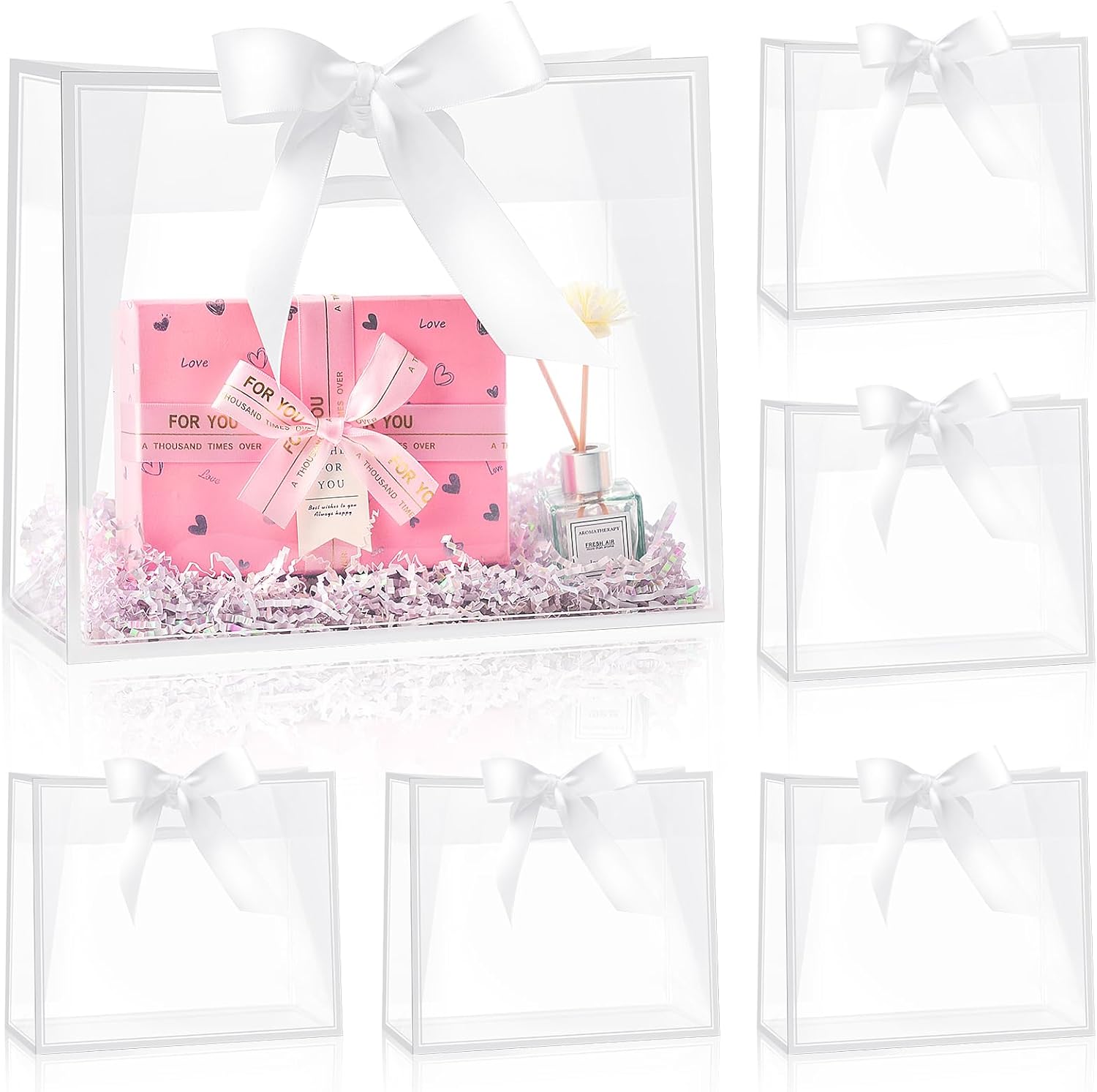 Clear Plastic Gift Bags with H – Party Favor Bag recenzja i cena