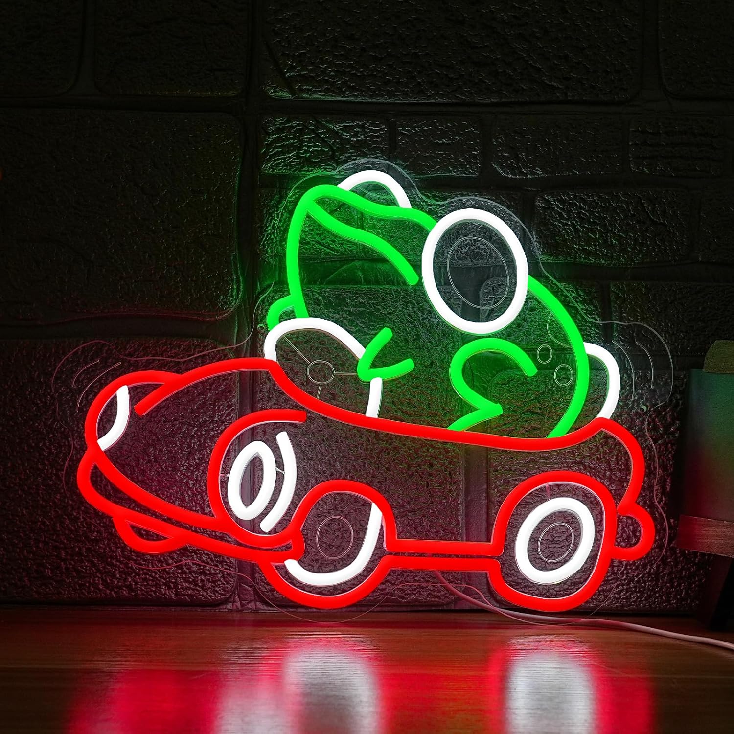 Frog Driving Car Neon Sign Art – Neon Sign Party recenzja i cena