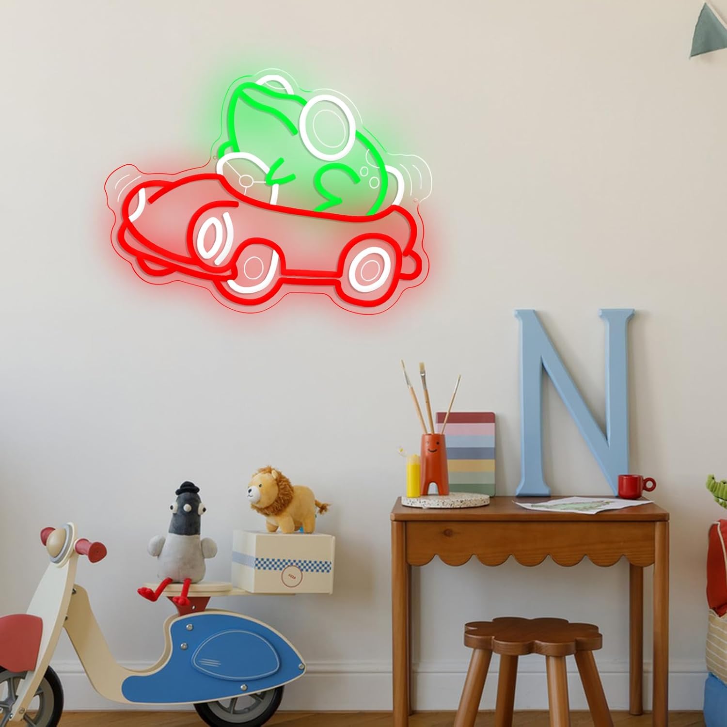 Frog Driving Car Neon Sign Art – Neon Sign Party recenzja i cena