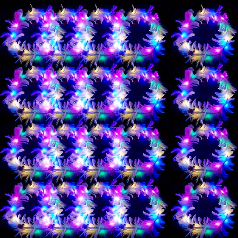 10pcs LED Feather Wreath Crown – Cotton Candy Cone recenzja i cena