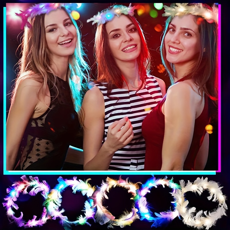10pcs LED Feather Wreath Crown – Cotton Candy Cone recenzja i cena