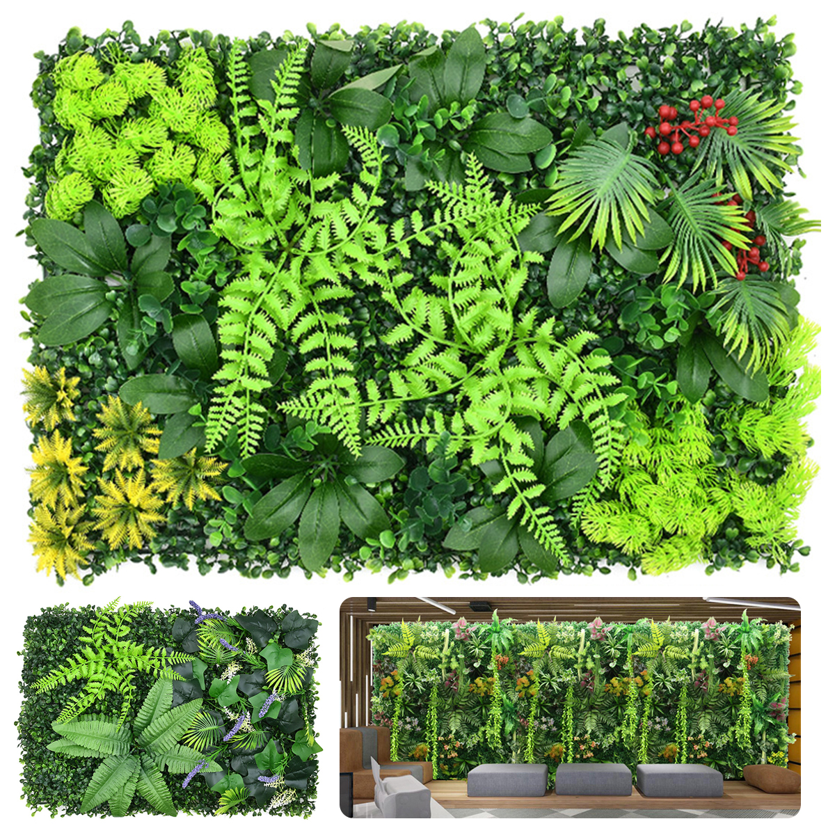 Artificial Plant Wall Plastic  – Flower Wall Panel recenzja i cena