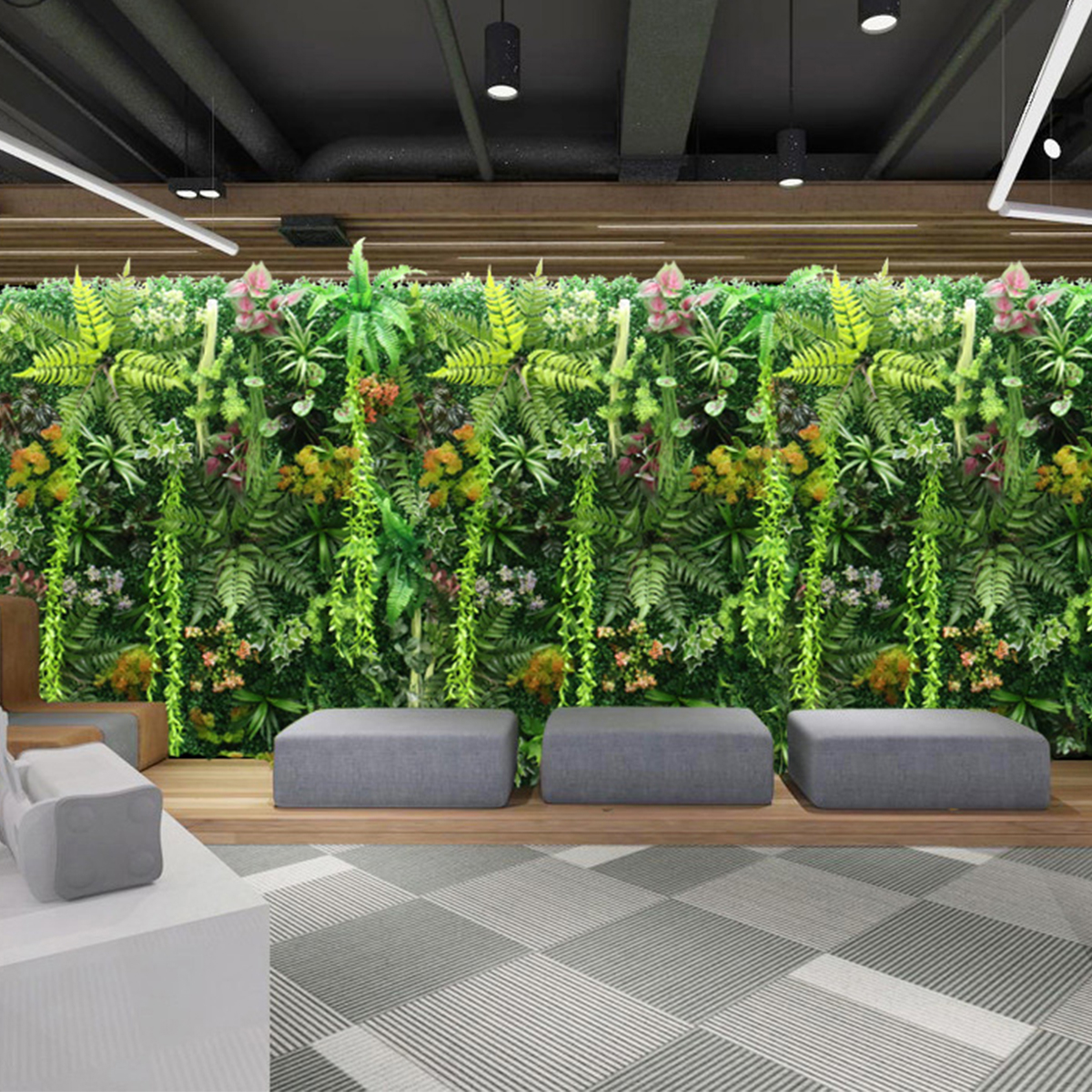 Artificial Plant Wall Plastic  – Flower Wall Panel recenzja i cena