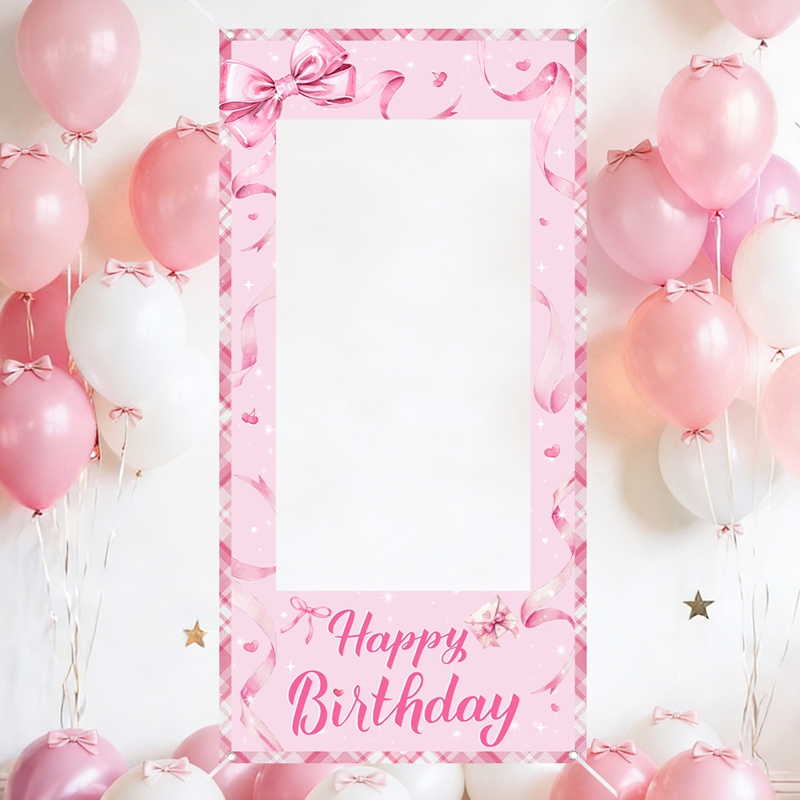 Pink Bow Photo Booth Frame Swe – Photo Booth Frame recenzja i cena