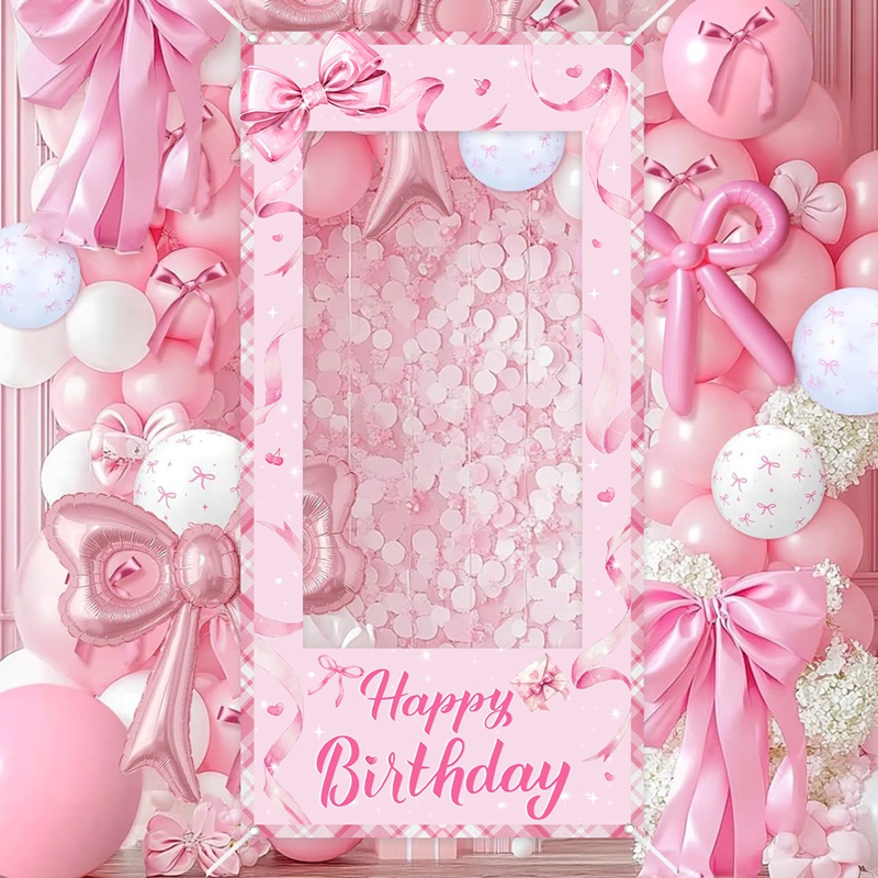 Pink Bow Photo Booth Frame Swe – Photo Booth Frame recenzja i cena