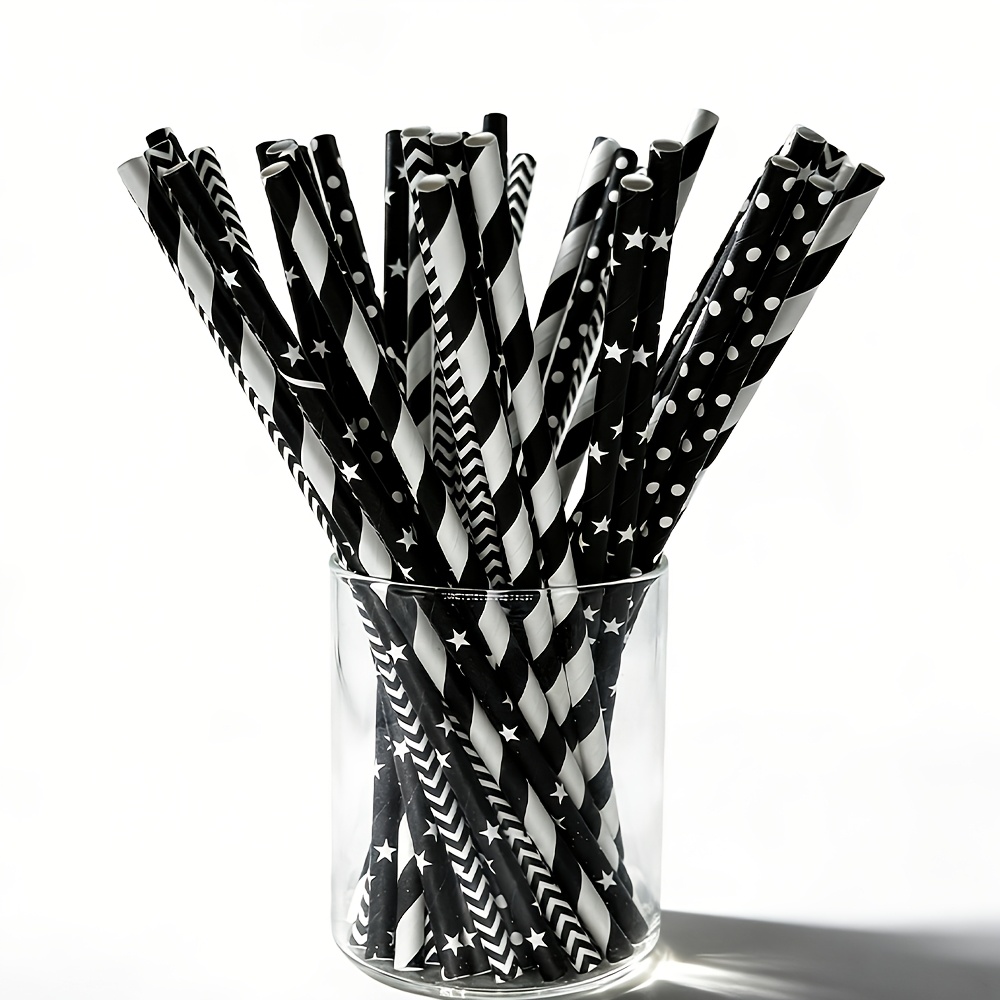 100pcs of disposable black mix – Paper Straw Color recenzja i cena