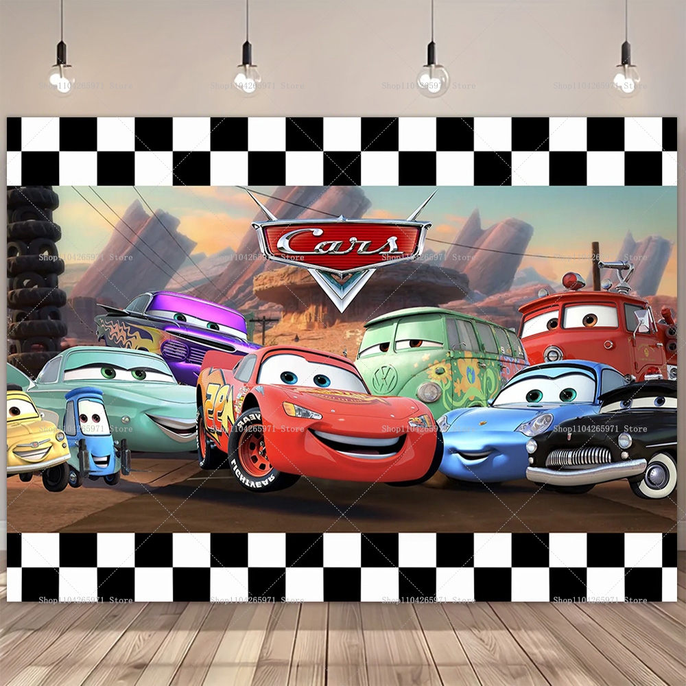 Movie Cars Theme Backdrop For  – Party Event Supplier recenzja i cena