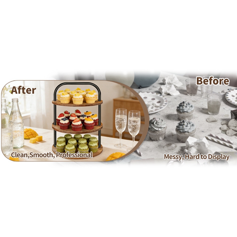 ABLN-Wooden Cupcake Stand Dess – Cupcake Stand Tier recenzja i cena