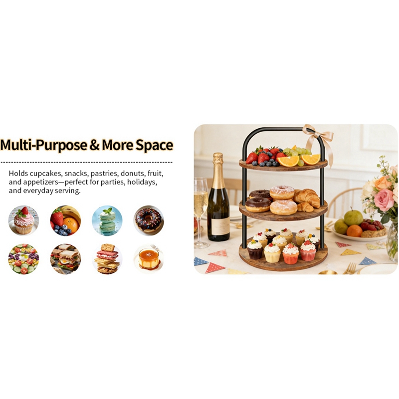 ABLN-Wooden Cupcake Stand Dess – Cupcake Stand Tier recenzja i cena