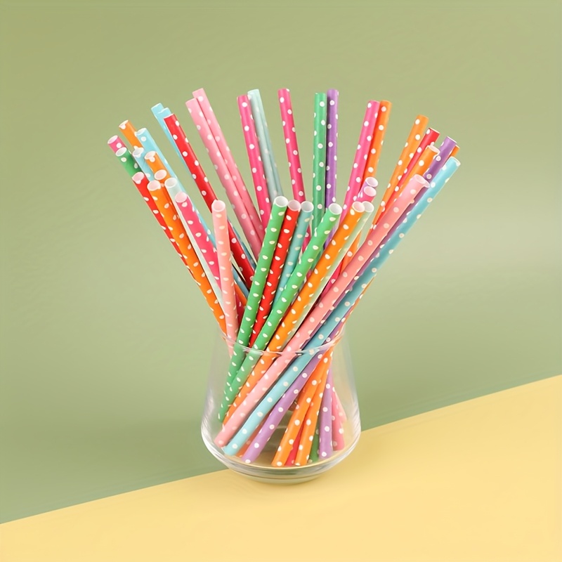 100pcs colorful disposable pap – Paper Straw Color recenzja i cena