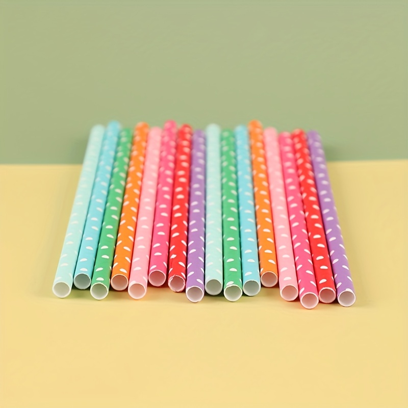 100pcs colorful disposable pap – Paper Straw Color recenzja i cena