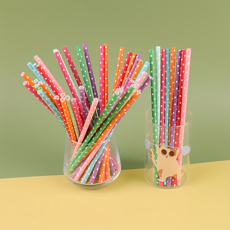 100pcs colorful disposable pap – Paper Straw Color recenzja i cena
