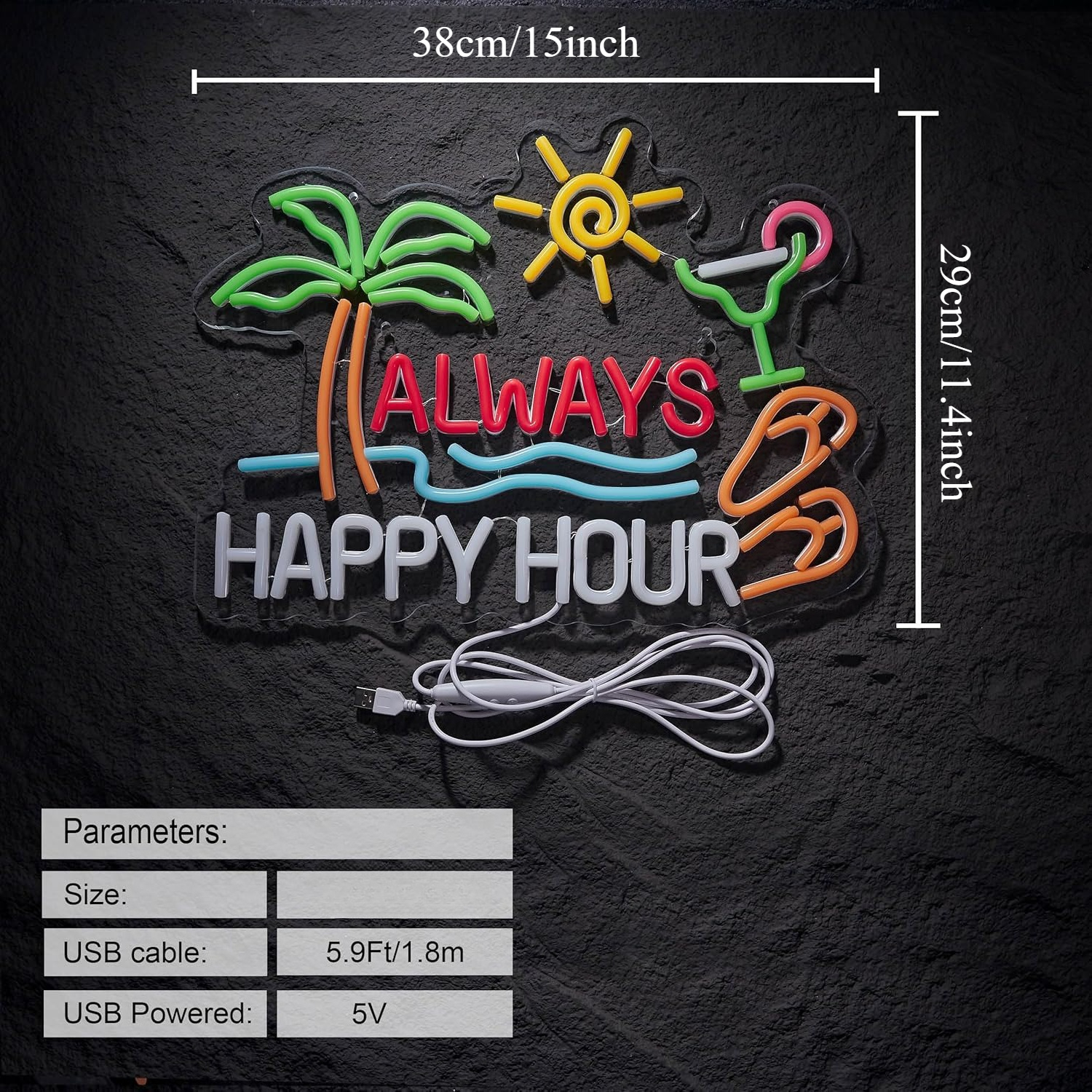 Always Happy Hour Beer Bar Neo – Neon Sign Party recenzja i cena