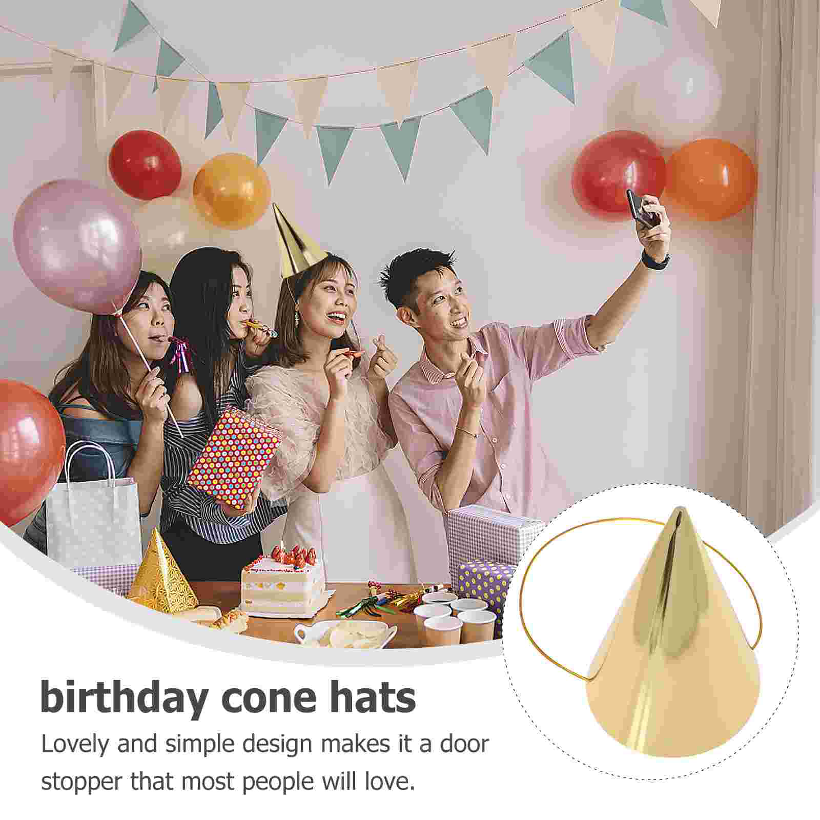  8 Pcs Birthday Hat Celebratio – Party Hat Cone recenzja i cena