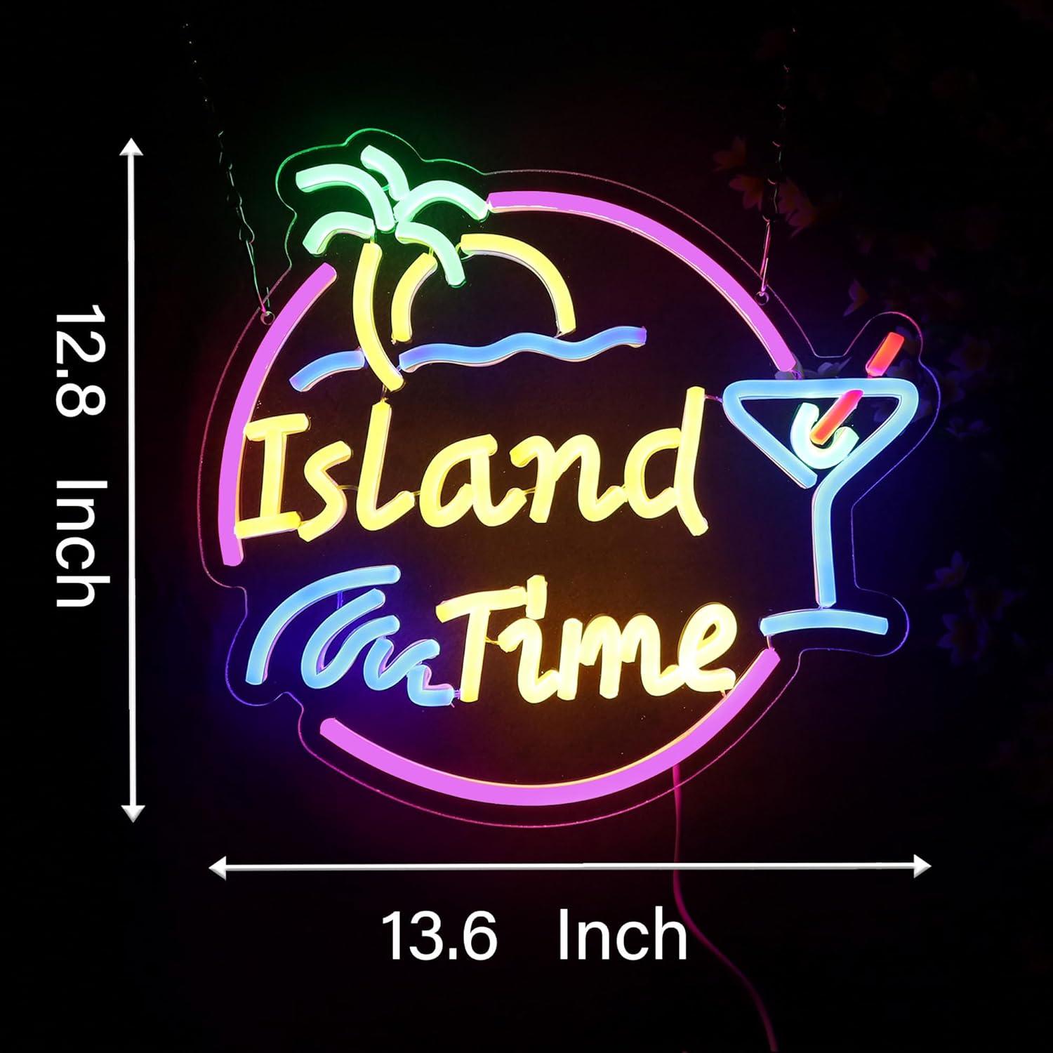Island Time Neon Sign LED Ligh – Neon Sign Party recenzja i cena