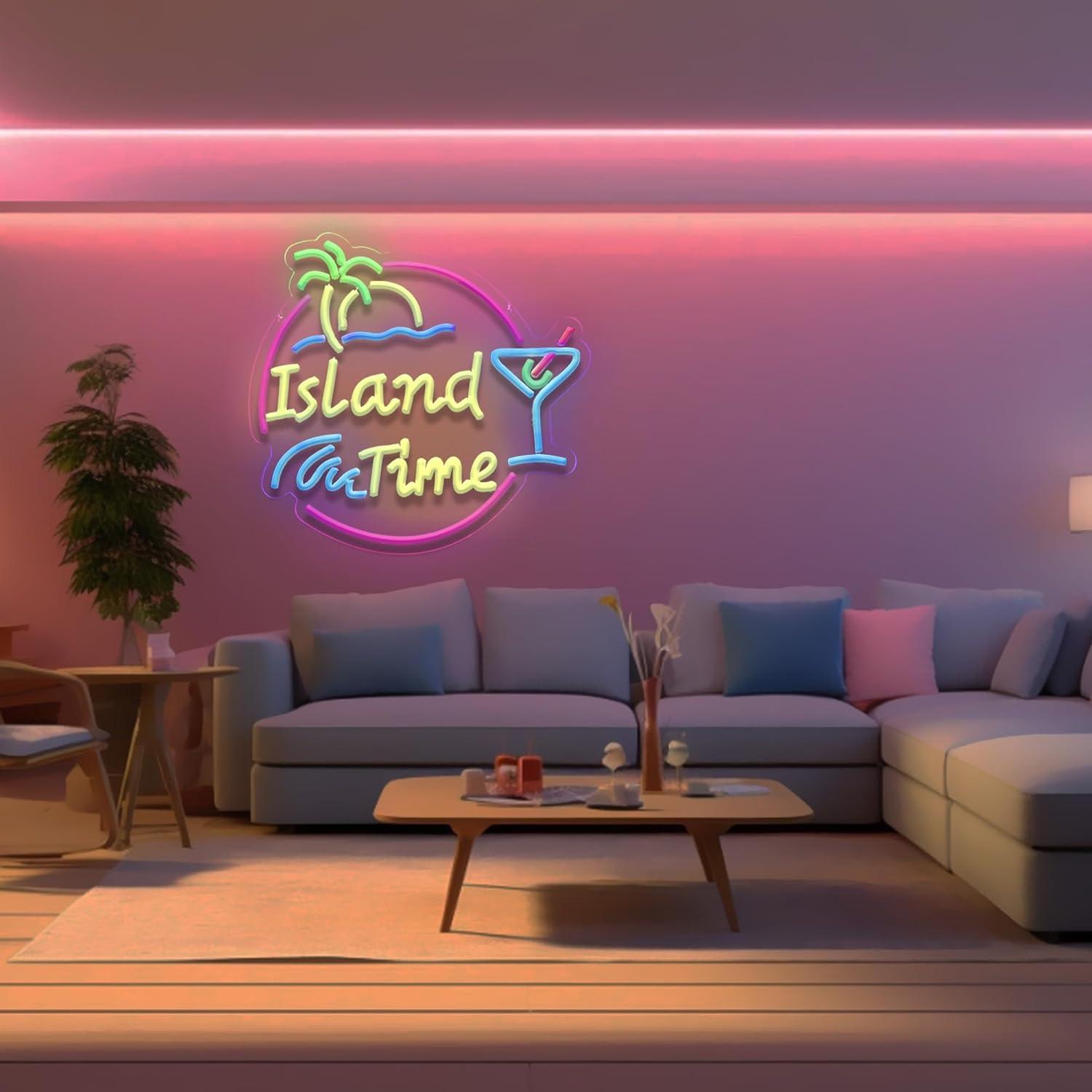 Island Time Neon Sign LED Ligh – Neon Sign Party recenzja i cena