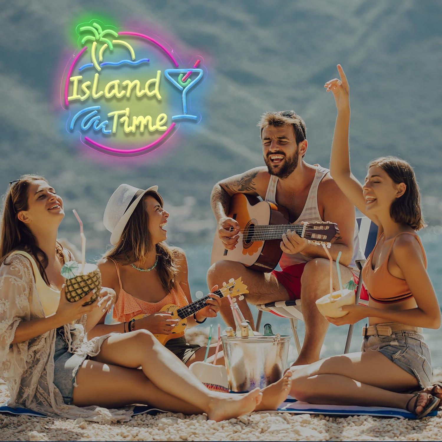 Island Time Neon Sign LED Ligh – Neon Sign Party recenzja i cena
