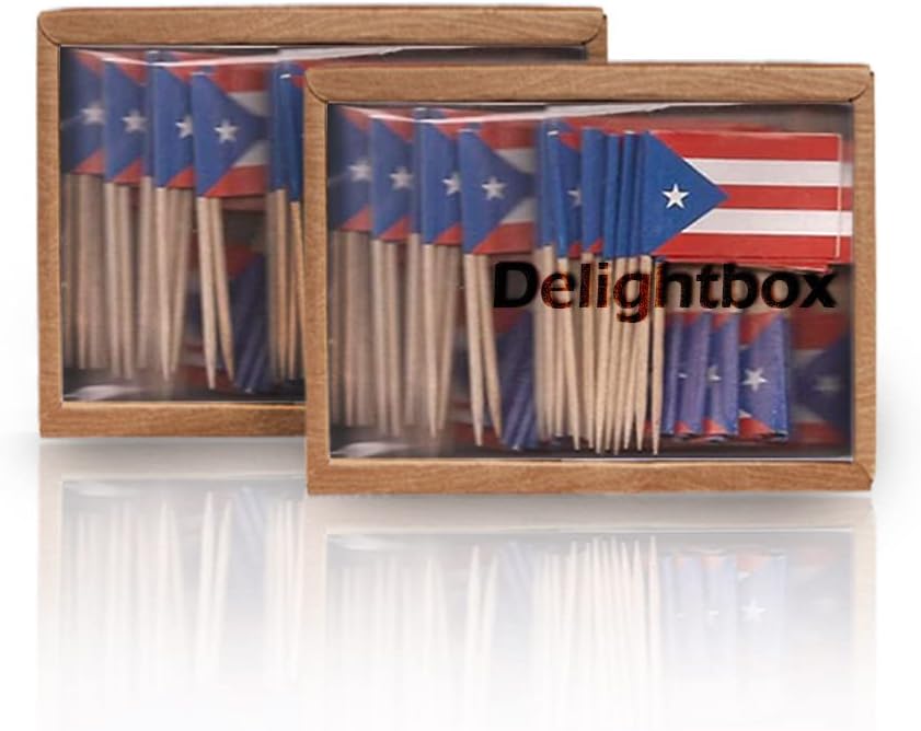 2 Boxes Mini Toothpick Flags P – Event Party Box recenzja i cena