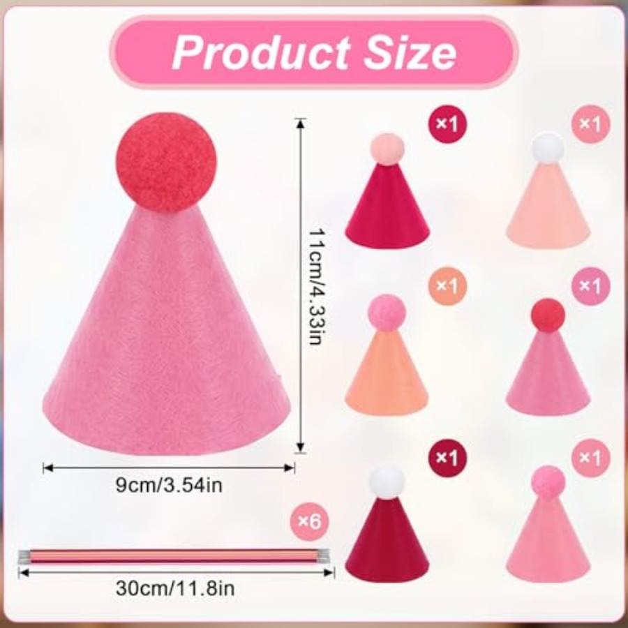 6 Pcs Mini Party Hats for Stuf – Party Hat Cone recenzja i cena