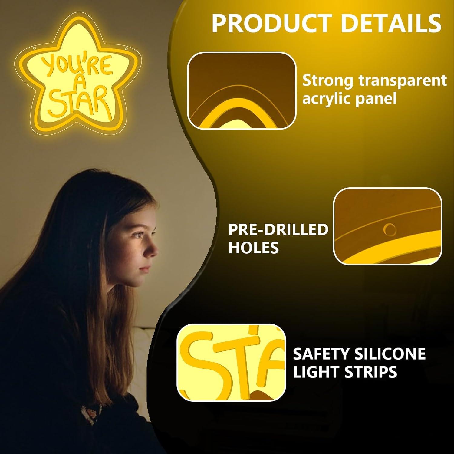 You're A Star Neon Sign USB Di – Neon Sign Party recenzja i cena