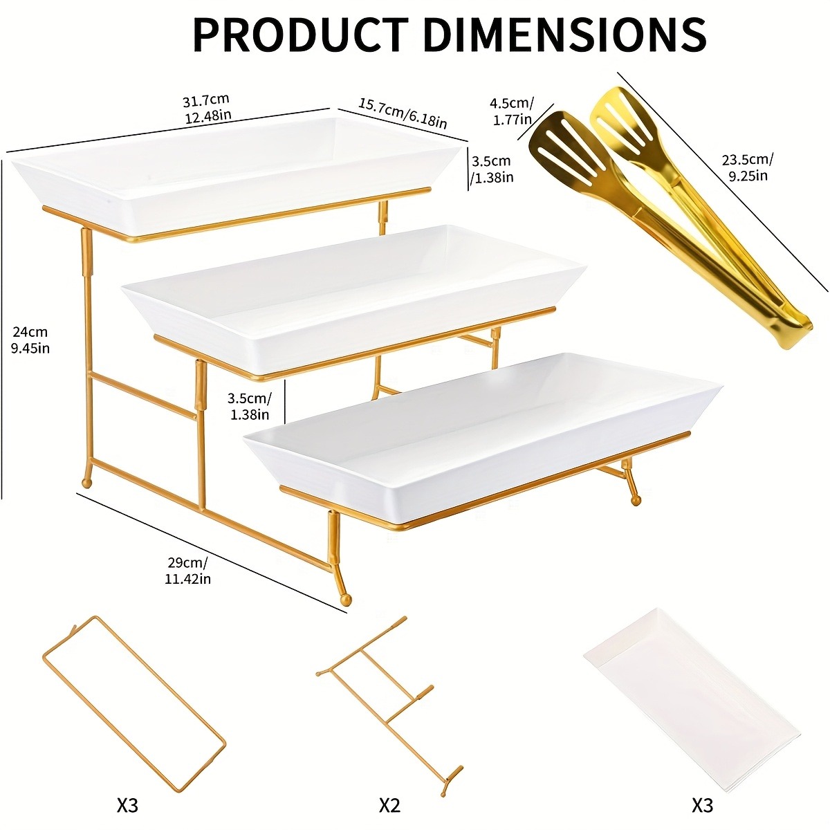 White Tiered Serving Stand + T – Cupcake Stand Tier recenzja i cena