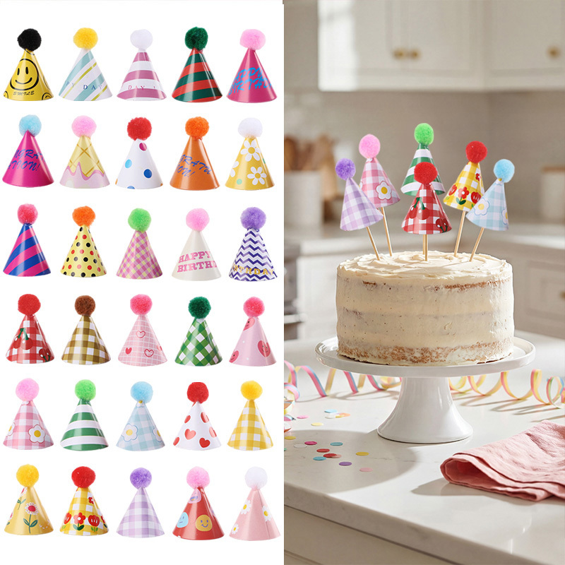 15/30Pcs Mini Party Hats Cake  – Party Hat Cone recenzja i cena