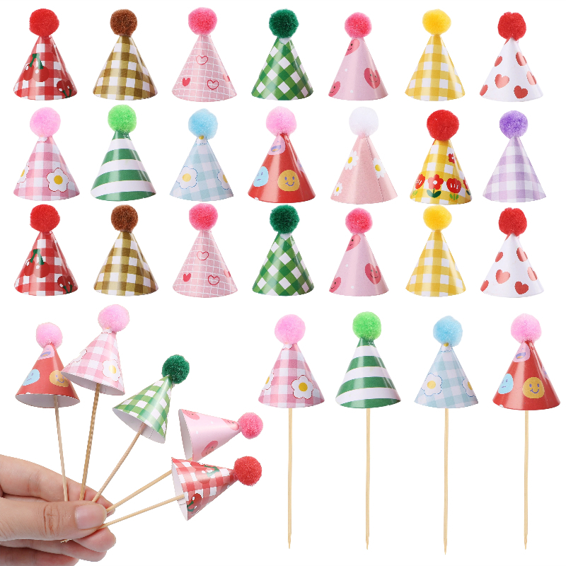 15/30Pcs Mini Party Hats Cake  – Party Hat Cone recenzja i cena