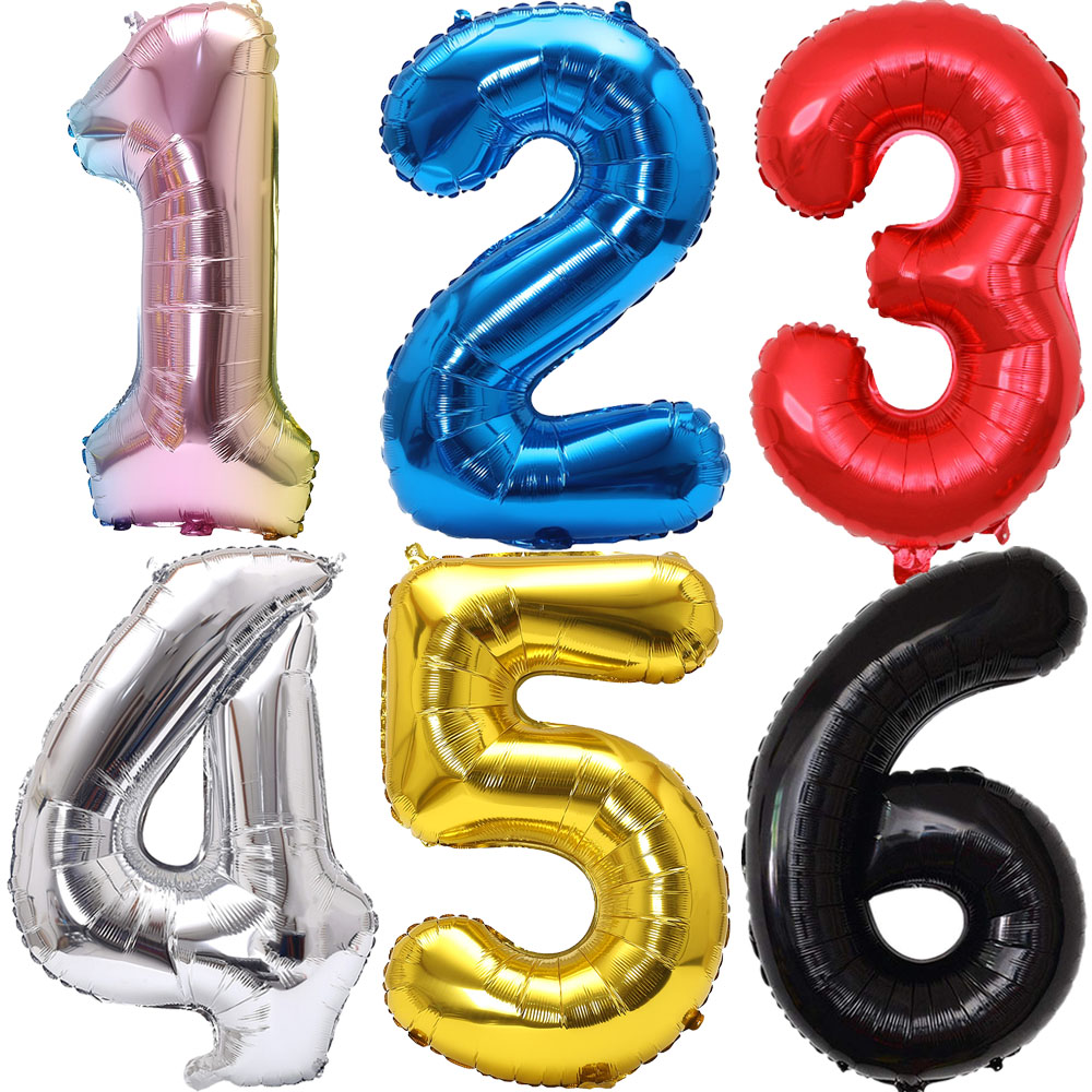 32inch Rainbow Gradient Number – Balloon Pump Hand recenzja i cena
