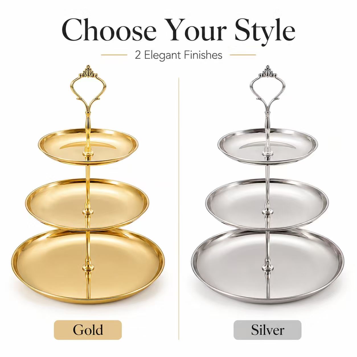 Luxury 3-Tier Gold Cake Stand  – Cupcake Stand Tier recenzja i cena