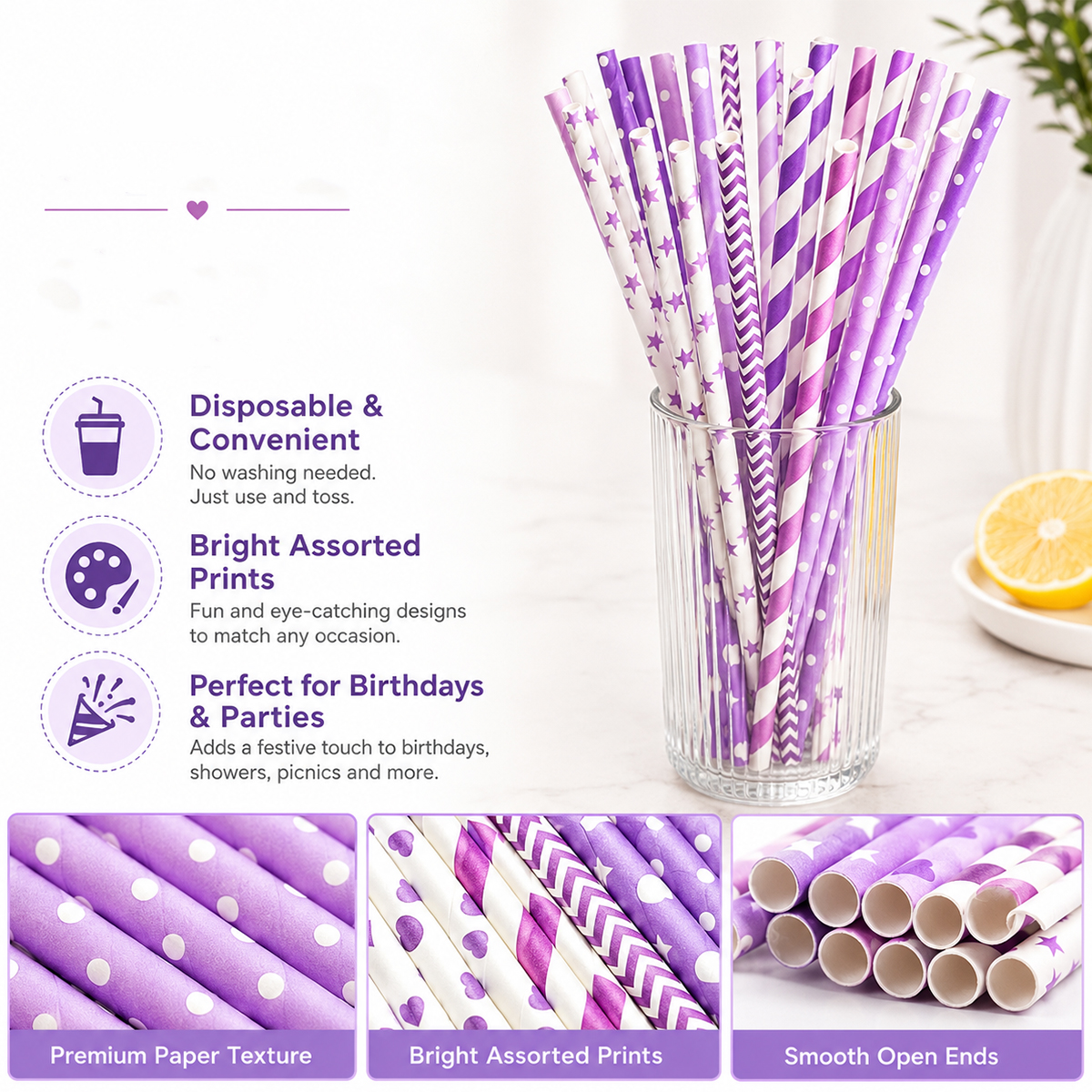 25pcs Colorful Patterned Paper – Paper Straw Color recenzja i cena