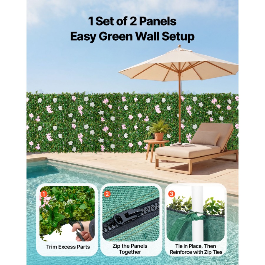 Wedding event backdrop: 3D sil – Flower Wall Panel recenzja i cena