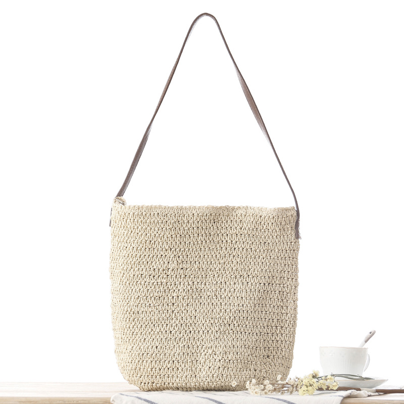 Straw Shoulder Woven Beach Sol – Paper Straw Color recenzja i cena