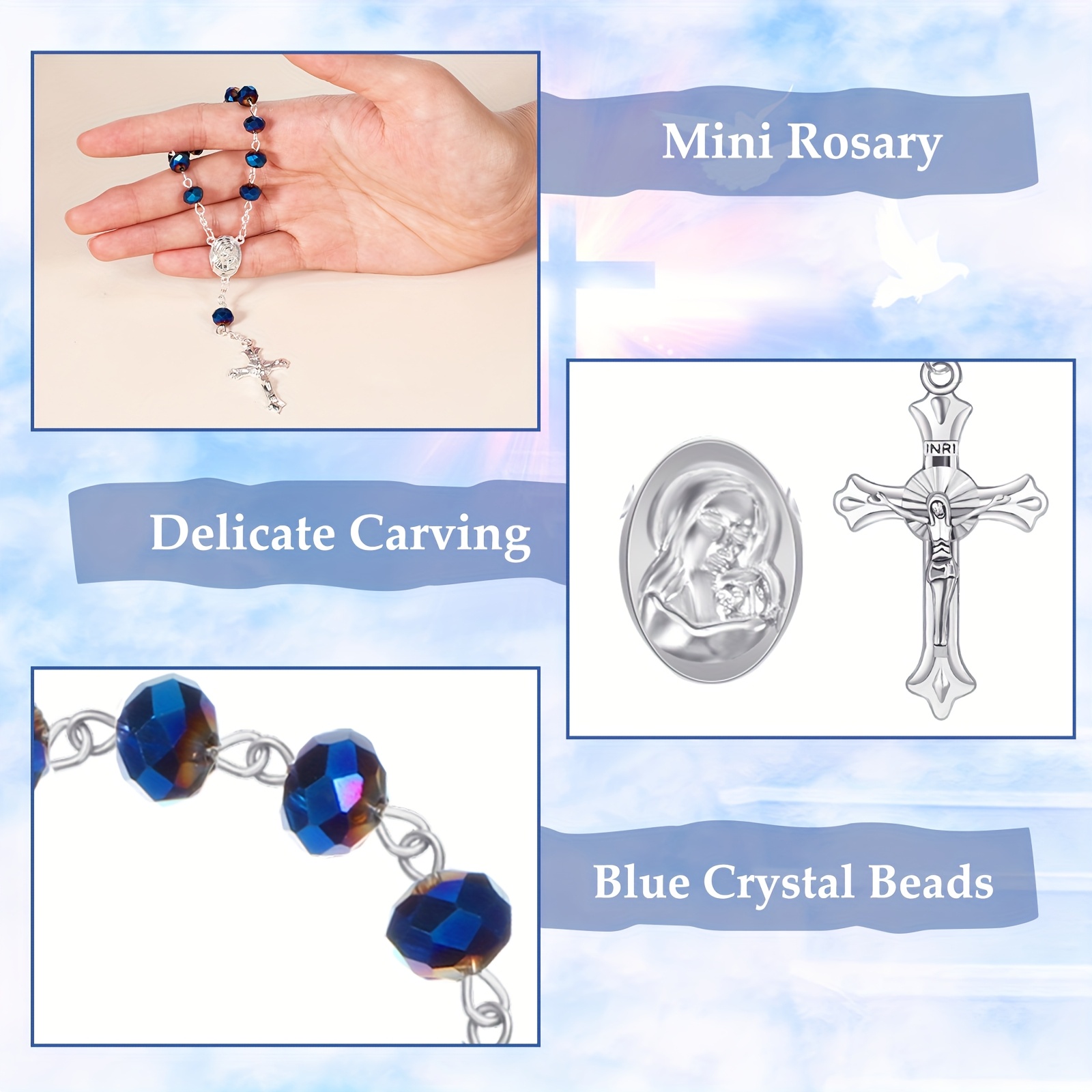 50 Sets Baptism Favors Rosary  – Party Favor Bag recenzja i cena