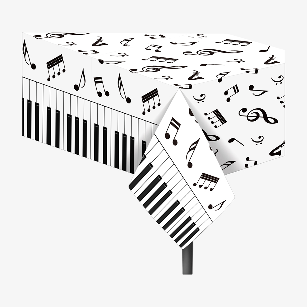 1pc Musical Note Tablecloth Di – Table Cloth Disposable recenzja i cena