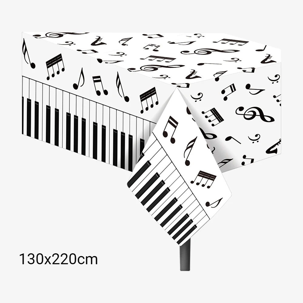 1pc Musical Note Tablecloth Di – Table Cloth Disposable recenzja i cena
