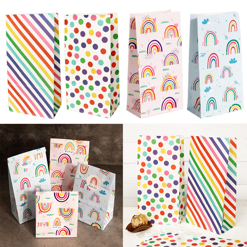 Small Paper Bags Rainbow Print – Event Party Box recenzja i cena