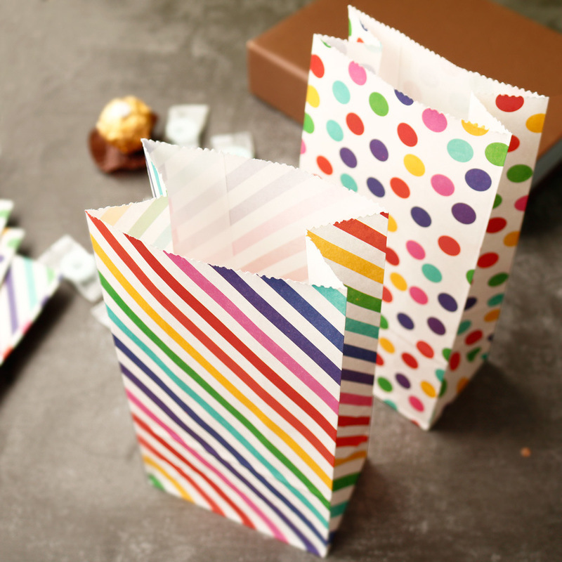Small Paper Bags Rainbow Print – Event Party Box recenzja i cena