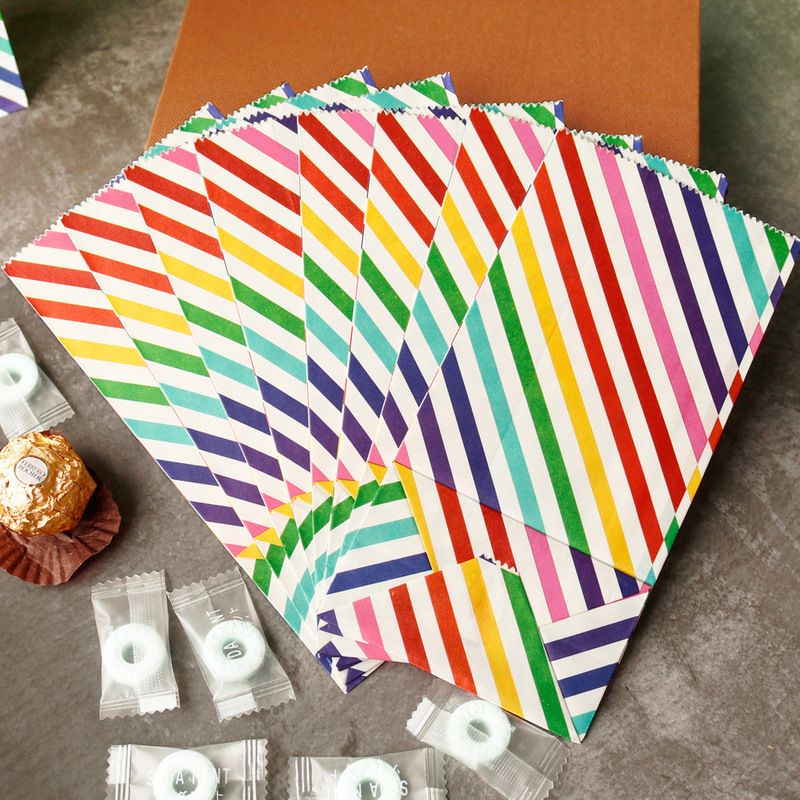 Small Paper Bags Rainbow Print – Event Party Box recenzja i cena