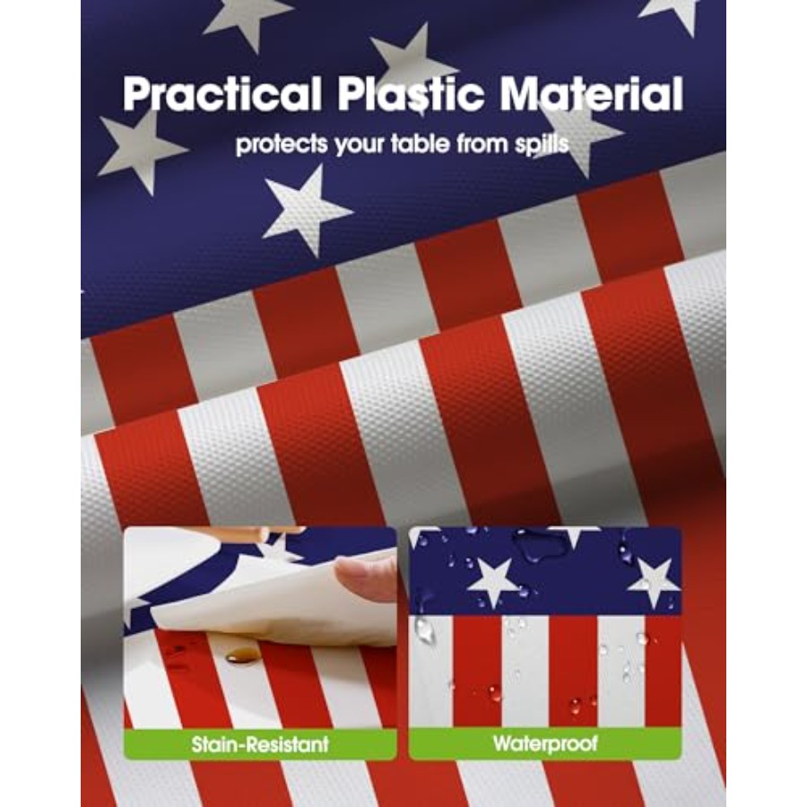 4th of July USA 250th Annivers – Table Cloth Disposable recenzja i cena