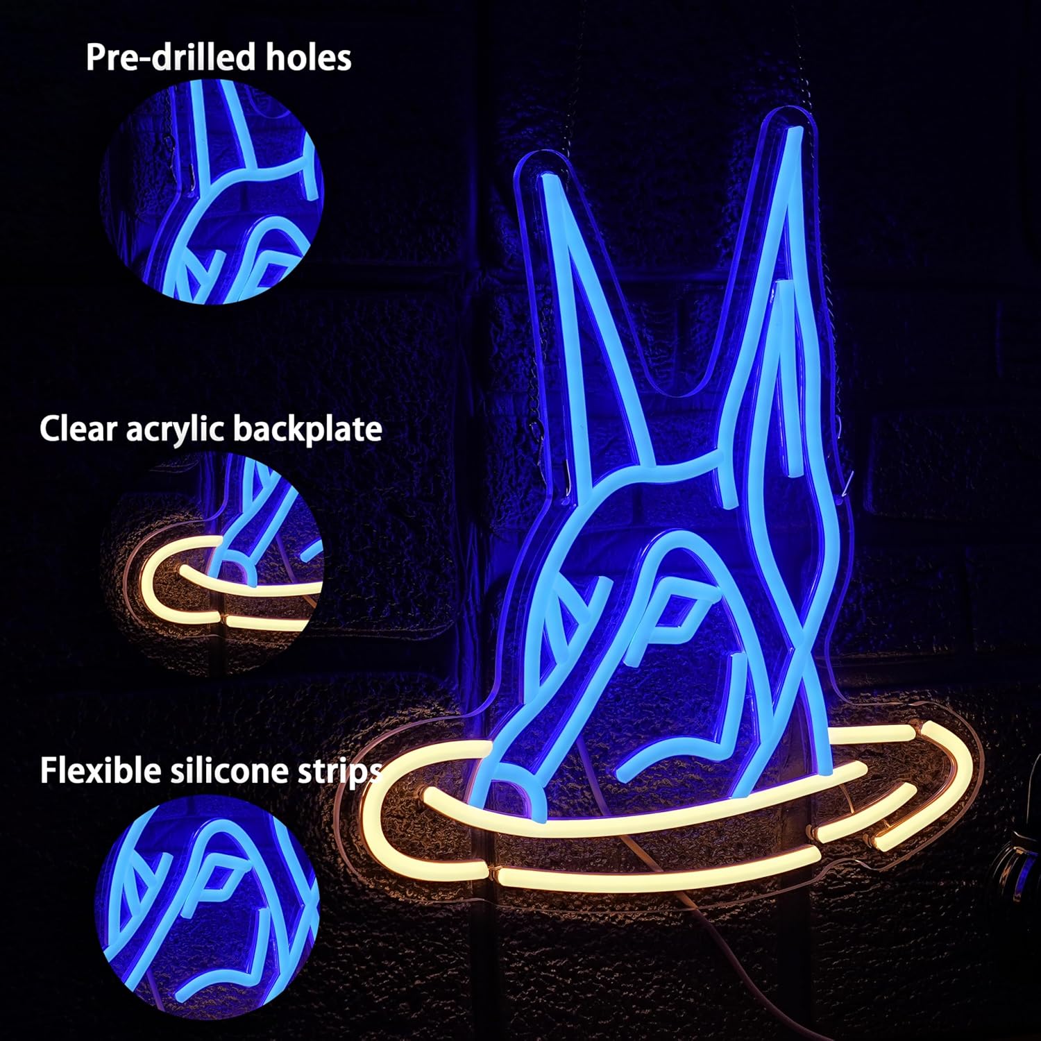 Doberman Dog Neon Sign Art Wal – Neon Sign Party recenzja i cena