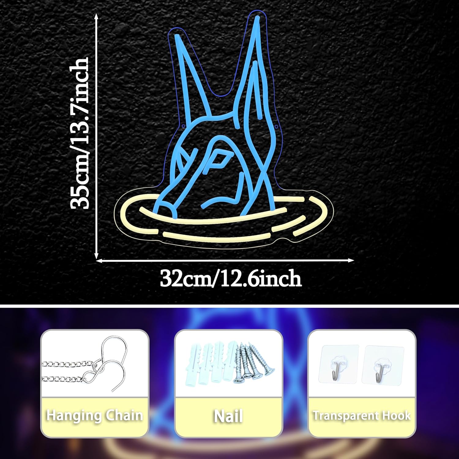Doberman Dog Neon Sign Art Wal – Neon Sign Party recenzja i cena