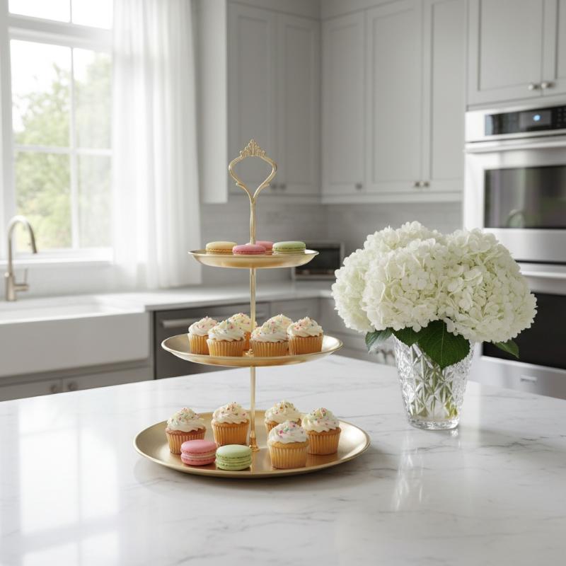 Gold Silver 2/3-Tier Cake Stan – Cupcake Stand Tier recenzja i cena
